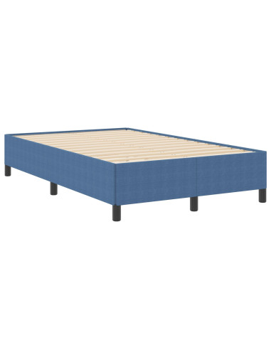Letto a molle Blu 120 x 190 cm Velluto