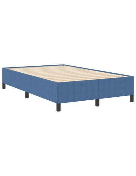 Letto a molle Blu 120 x 190 cm Velluto