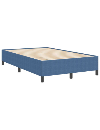 Letto a molle Blu 120 x 190 cm Velluto