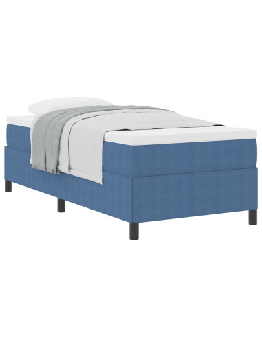Letto a molle Blu 80 x 200 cm Velluto