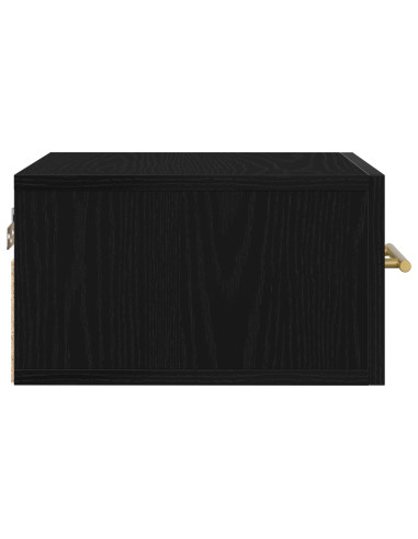 Armadio da Notte Rovere Nero 35 x 35 x 20 cm Legno multistrato