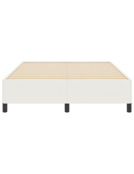 Letto a molle Crema 160 x 200 cm Velluto