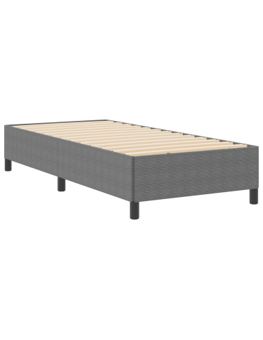 Letto a molle Grigio chiaro 90 x 190 cm Velluto