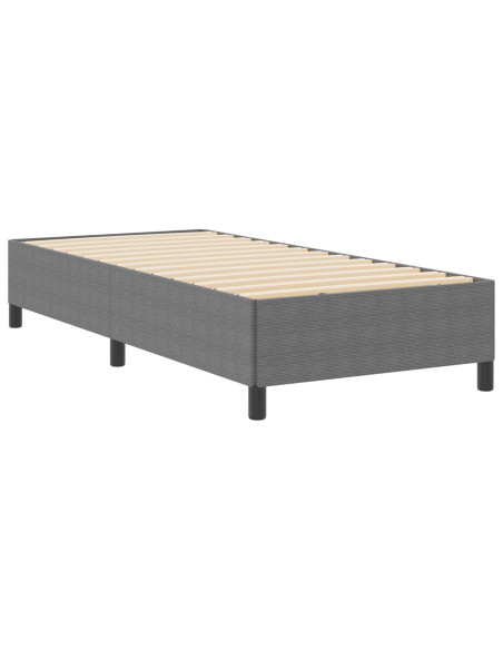 Letto a molle Grigio chiaro 90 x 190 cm Velluto