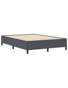 Letto a molle Grigio scuro 160 x 200 cm Velluto 2