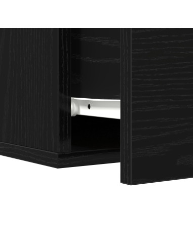 Armadio da Notte 2 pcs Rovere Nero 35 x 35 x 20 cm