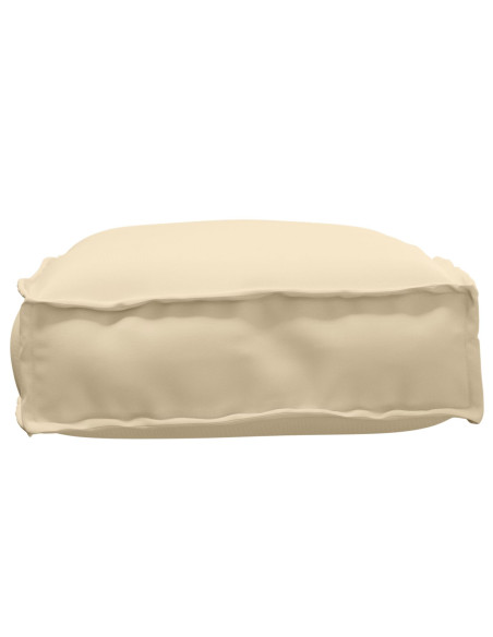 Cuscino per pallet  per seduta beige 60x40x8 cm tessuto Oxford