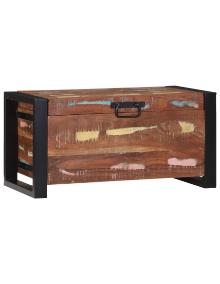 Bauli di stoccaggio  60x30x30cm in legno massello rimesso a nuovo e metallo