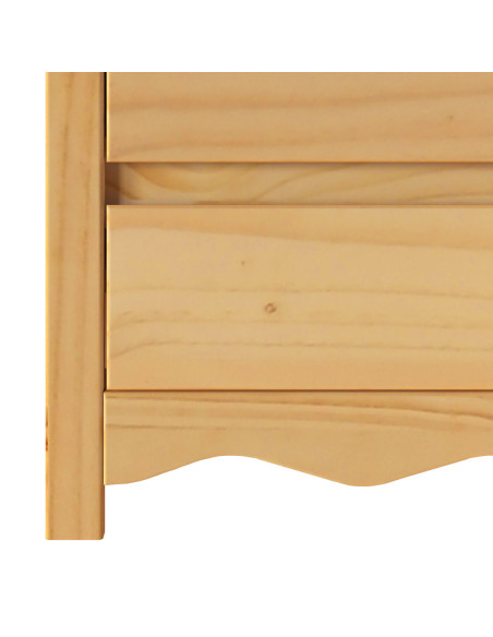 Comò ""DRAMMEN"" 111x43x73,5 cm Legno Massello di Pino