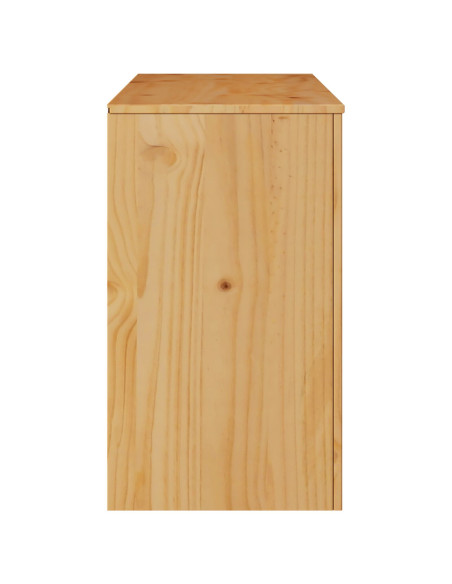 Comò ""DRAMMEN"" 111x43x73,5 cm Legno Massello di Pino