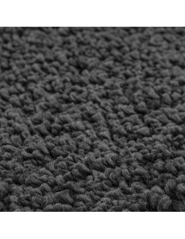 Tappeto Shaggy Antiscivolo Grigio scuro 120 x 120 cm PP
