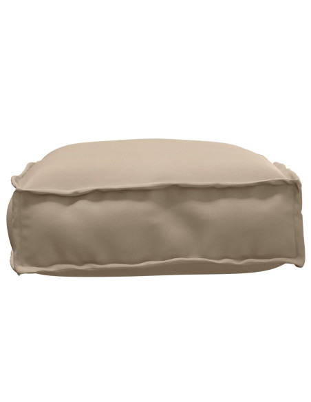 Cuscino per pallet  per seduta tortora 60x40x8 cm tessuto Oxford