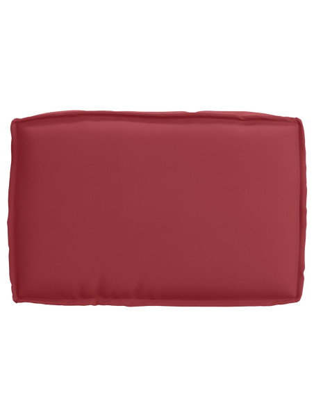 Cuscino per pallet rosso vino 60x40x8 cm in tessuto Oxford