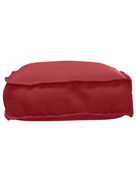 Cuscino per pallet rosso vino 60x40x8 cm in tessuto Oxford