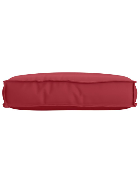 Cuscino per pallet rosso vino 60x40x8 cm in tessuto Oxford