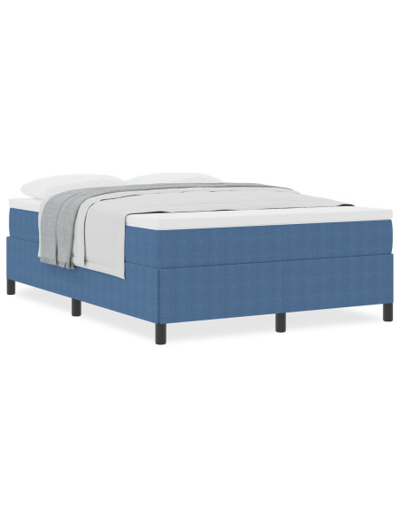 Struttura letto  Blu 140x200 cm in tessuto corduroy