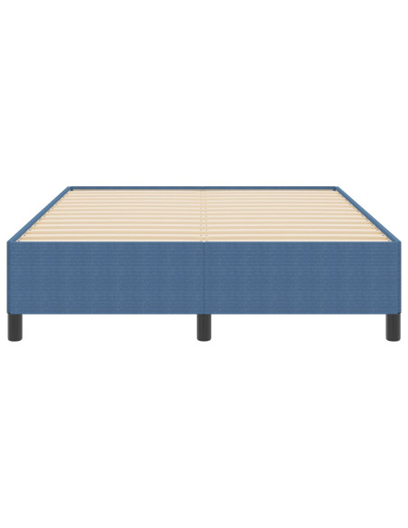 Letto a molle Blu 140 x 200 cm Velluto