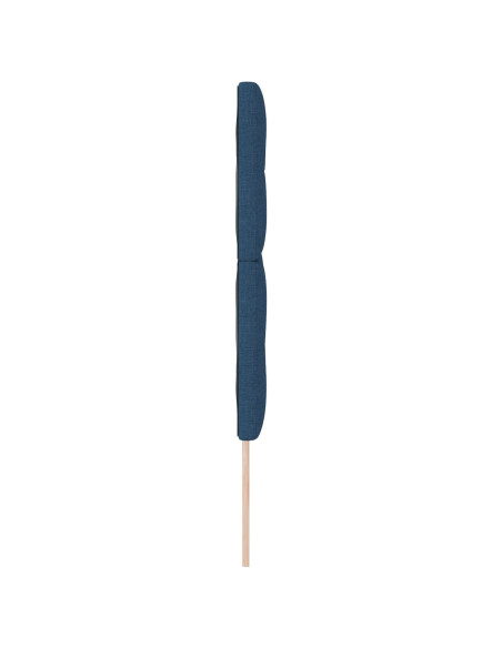 Testiera  Con Bottoni Capitonnè Blu 140 cm In Tessuto