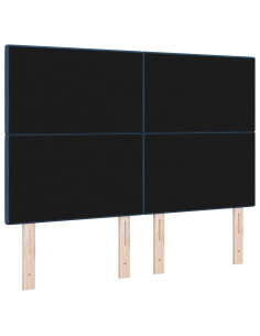 Testiera con testiera Blu 160 cm Pelle Sintetica