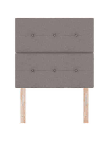 Testiera  Button Tufted Tortora 100 cm in Tessuto