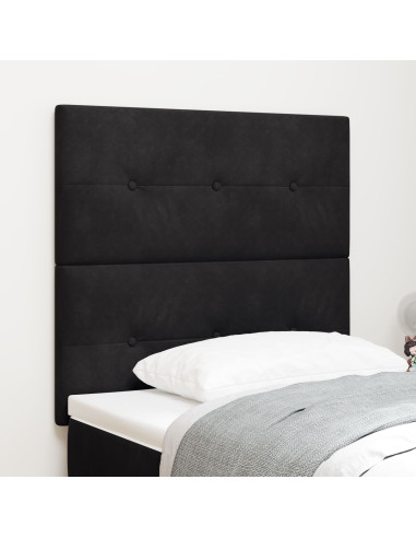 Testiera con testiera Nero 100 cm Pelle Sintetica