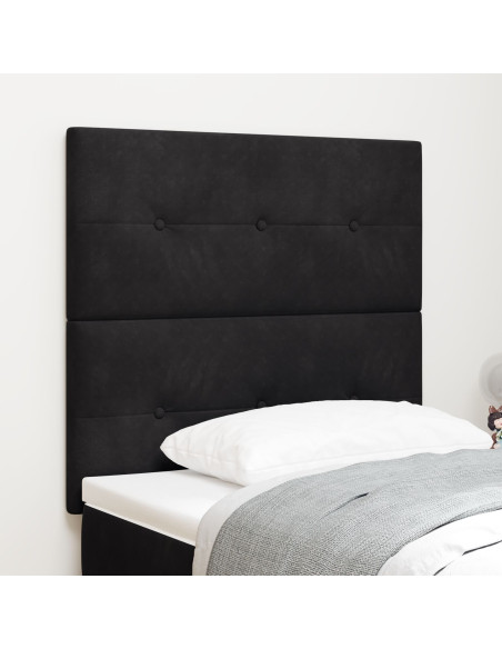 Testiera con testiera Nero 100 cm Pelle Sintetica