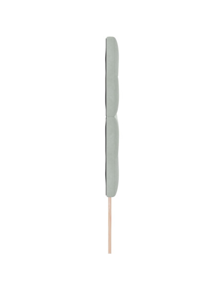 Testiera  Capitonnè Grigio Chiaro 140 cm Velluto