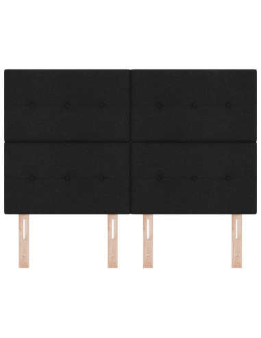 Testiera con testiera Nero 160 cm Pelle Sintetica