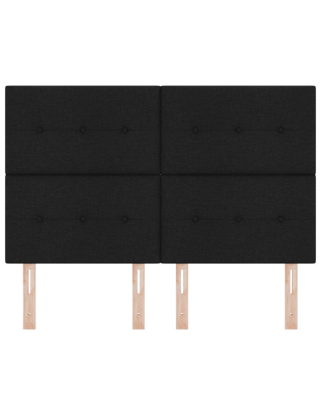 Testiera con testiera Nero 160 cm Pelle Sintetica