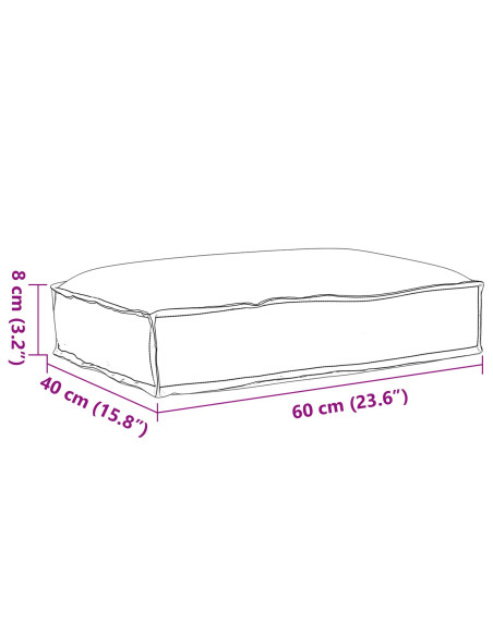 Cuscino per pallet  Giungla tropicale 60x40x8 cm Poliestere