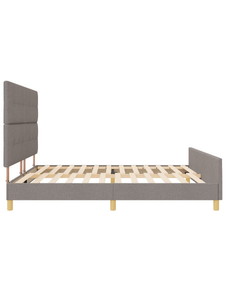 Struttura letto  Tortora 200x200 cm in tessuto