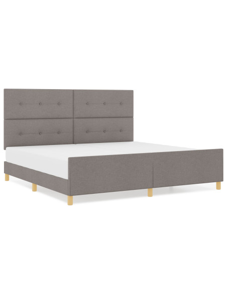 Struttura letto  Tortora 200x200 cm in tessuto