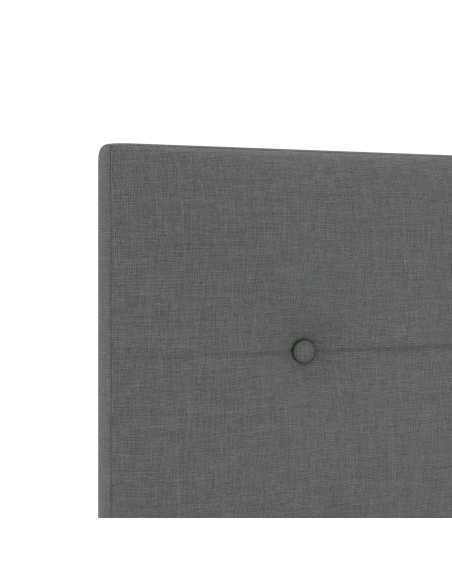 Struttura del letto Grigio scuro 200x200 cm Tessuto