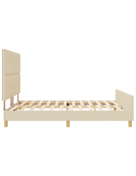 Letto Crema 180x200 cm in Tessuto