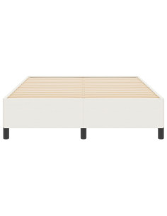 Letto a molle Crema 140 x 200 cm Velluto 2