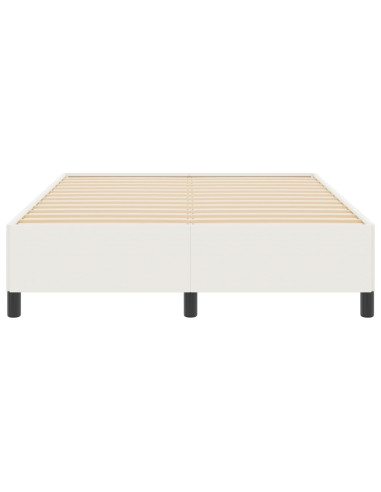 Letto a molle Crema 140 x 200 cm Velluto