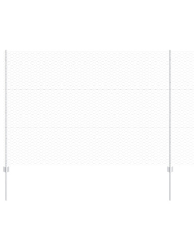 Recinzione con Posto Argento 1,5 x 50 m Acciaio