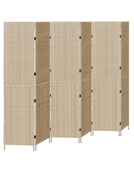 Divisore  Beige Legno Grande Pieghevole Divisore per Stanze