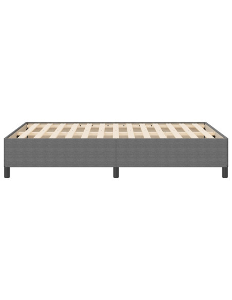 Struttura Letto Grigio Chiaro 140x190 cm in Tessuto Vellutato