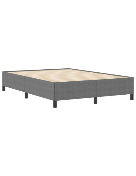 Struttura Letto Grigio Chiaro 140x190 cm in Tessuto Vellutato
