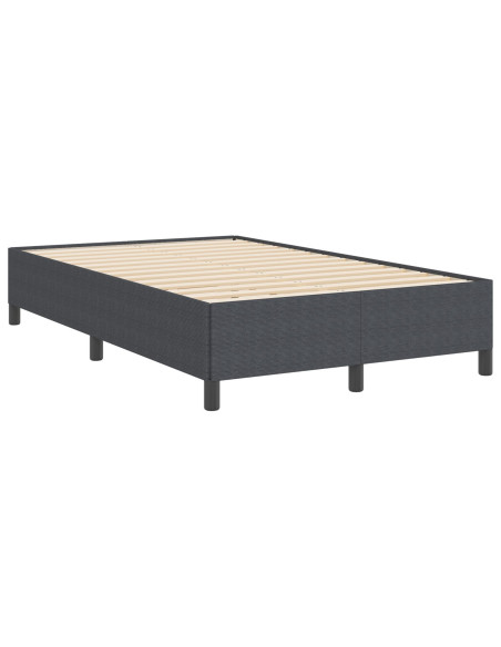 Struttura Letto Grigio Scuro 120x190 cm in Tessuto Corduroy