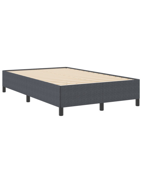 Struttura Letto Grigio Scuro 120x190 cm in Tessuto Corduroy