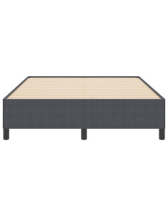 Letto a molle Grigio scuro 140 x 200 cm Velluto 2