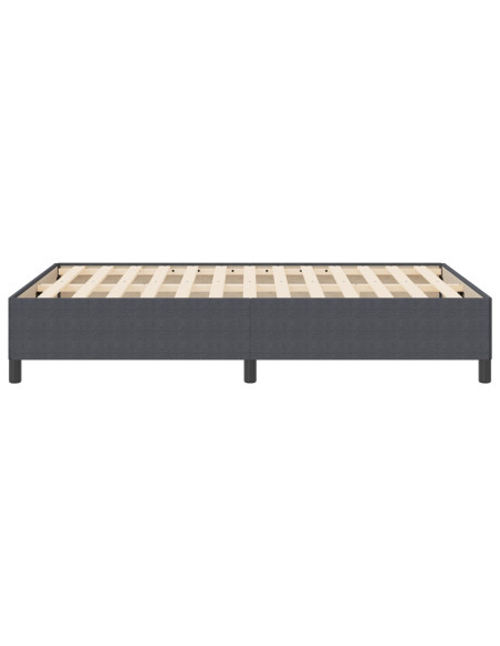 Struttura Letto Grigio Scuro 140x200 cm in Tessuto Corduroy