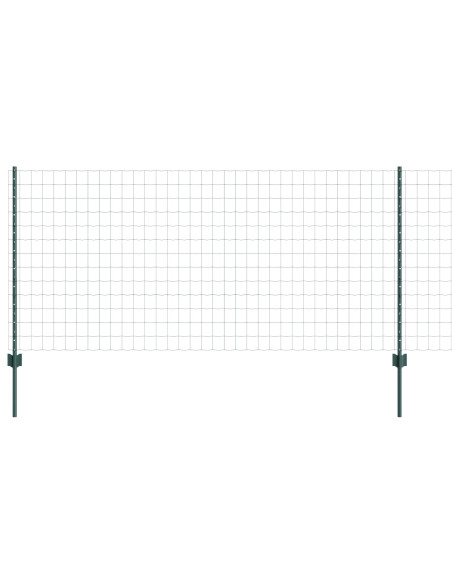 Set di Recinzione  Set di 2 Verde Acciaio 25 x 1 m Durevole