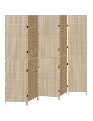 Divider per stanze Beige 242 x 180 cm polyrattan