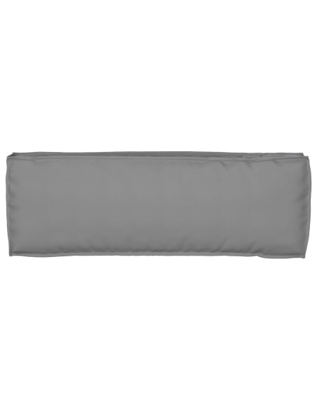 Cuscino per Pallet  per Panchina Grigio 120x40x8 cm Tessuto Oxford