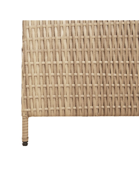 Divisori  Beige Rattan Alto Pieghevole Divisore per stanza