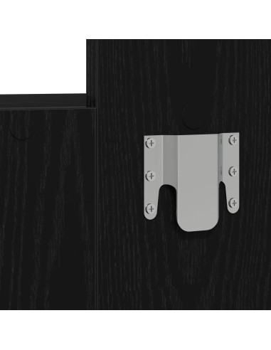 Tavolo da Trucco Nero 83 x 40 x 70 cm Legno multistrato