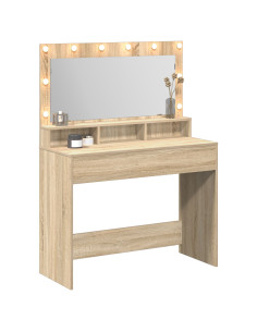 Tavolo da Trucco con specchio Rovere Sonoma 100 x 41 x 135 cm